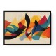 Choose Product Type:: Framed Canvas Vibrant Multicolor Contemporary Modern Abstract Arabic Calligraphy Wall Art 3