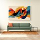 Vibrant Multicolor Contemporary Modern Abstract Arabic Calligraphy Wall Art 4 Vibrant Multicolor Contemporary Modern Abstract Arabic Calligraphy Wall Art 4