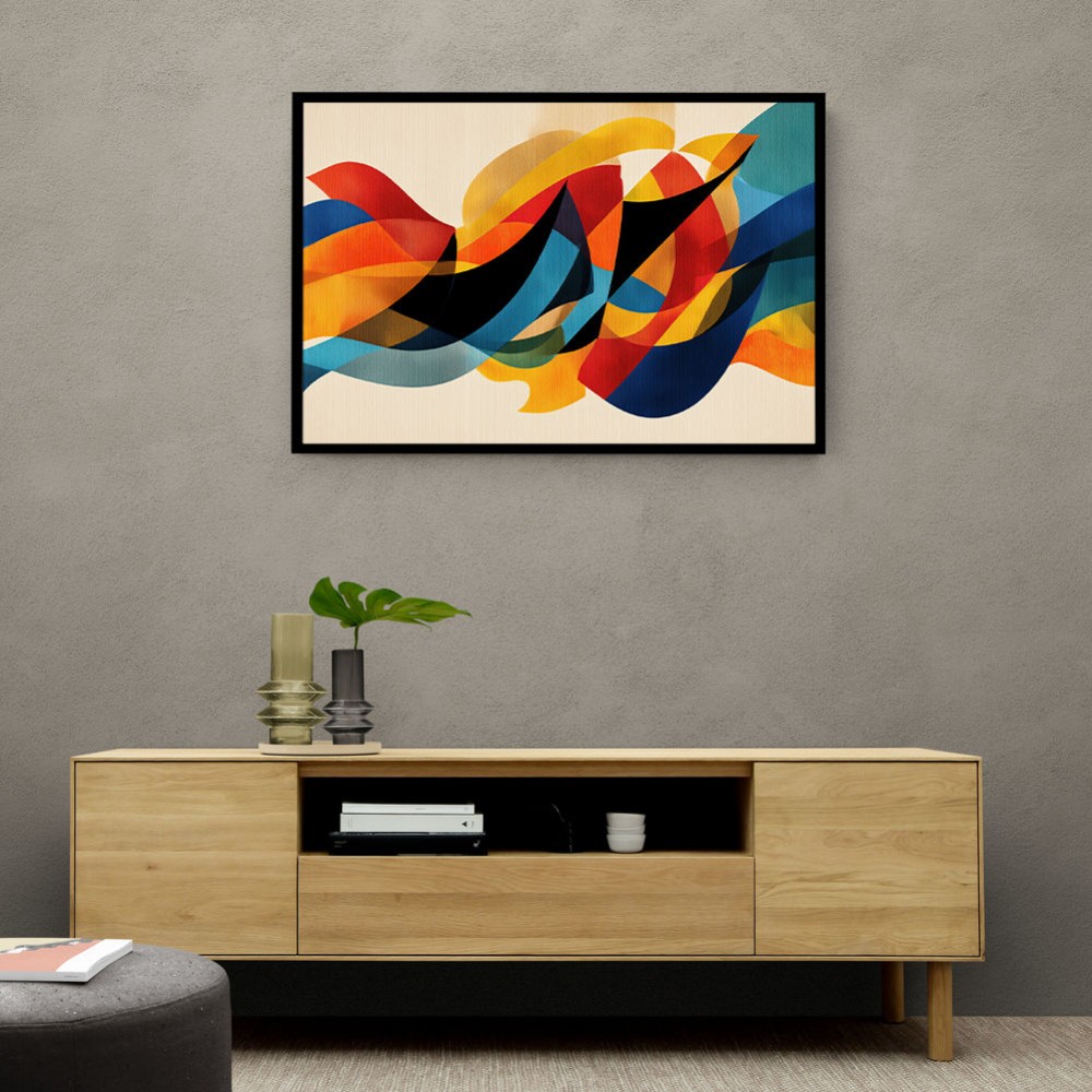 Vibrant Multicolor Contemporary Modern Abstract Arabic Calligraphy Wall Art 4 Vibrant Multicolor Contemporary Modern Abstract Arabic Calligraphy Wall Art 4