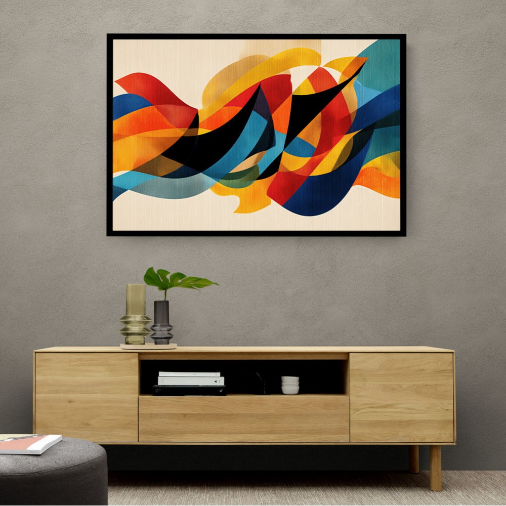 Vibrant Multicolor Contemporary Modern Abstract Arabic Calligraphy Wall Art 4 Vibrant Multicolor Contemporary Modern Abstract Arabic Calligraphy Wall Art 4