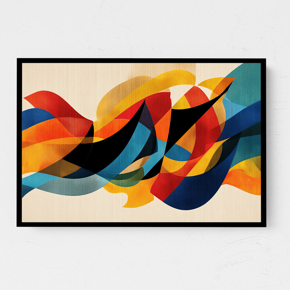 Vibrant Multicolor Contemporary Modern Abstract Arabic Calligraphy Wall Art 4 Vibrant Multicolor Contemporary Modern Abstract Arabic Calligraphy Wall Art 4