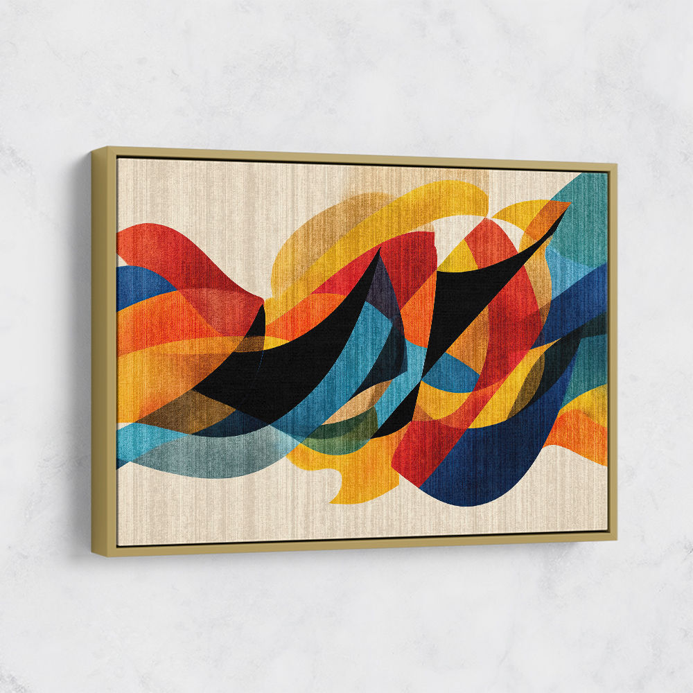 Vibrant Multicolor Contemporary Modern Abstract Arabic Calligraphy Wall Art 4 Vibrant Multicolor Contemporary Modern Abstract Arabic Calligraphy Wall Art 4