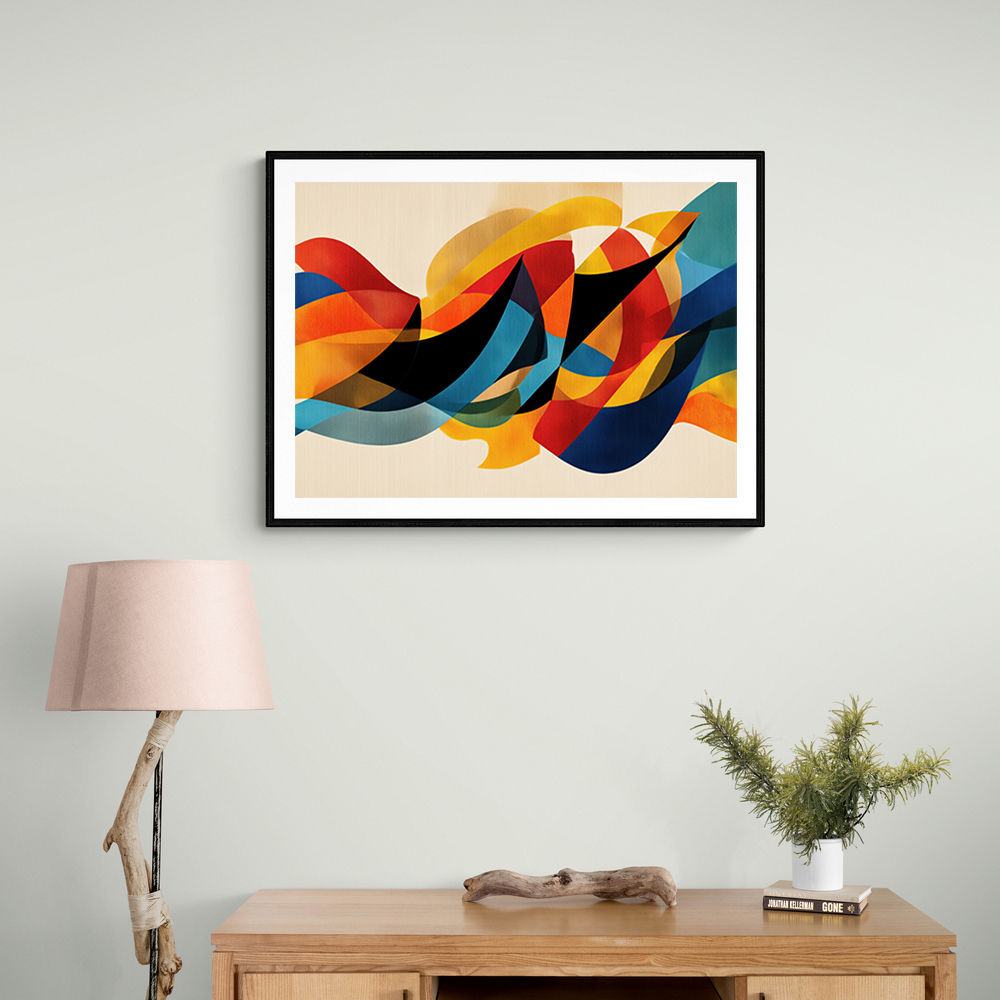 Vibrant Multicolor Contemporary Modern Abstract Arabic Calligraphy Wall Art 4 Vibrant Multicolor Contemporary Modern Abstract Arabic Calligraphy Wall Art 4