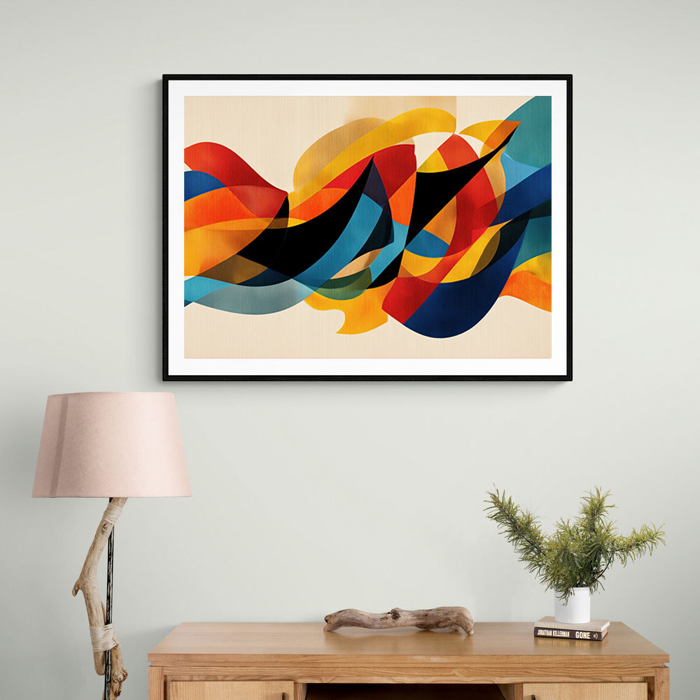Vibrant Multicolor Contemporary Modern Abstract Arabic Calligraphy Wall Art 4 Vibrant Multicolor Contemporary Modern Abstract Arabic Calligraphy Wall Art 4