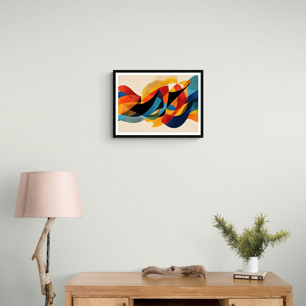 Vibrant Multicolor Contemporary Modern Abstract Arabic Calligraphy Wall Art 4 Vibrant Multicolor Contemporary Modern Abstract Arabic Calligraphy Wall Art 4