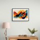 Vibrant Multicolor Contemporary Modern Abstract Arabic Calligraphy Wall Art 4 Vibrant Multicolor Contemporary Modern Abstract Arabic Calligraphy Wall Art 4