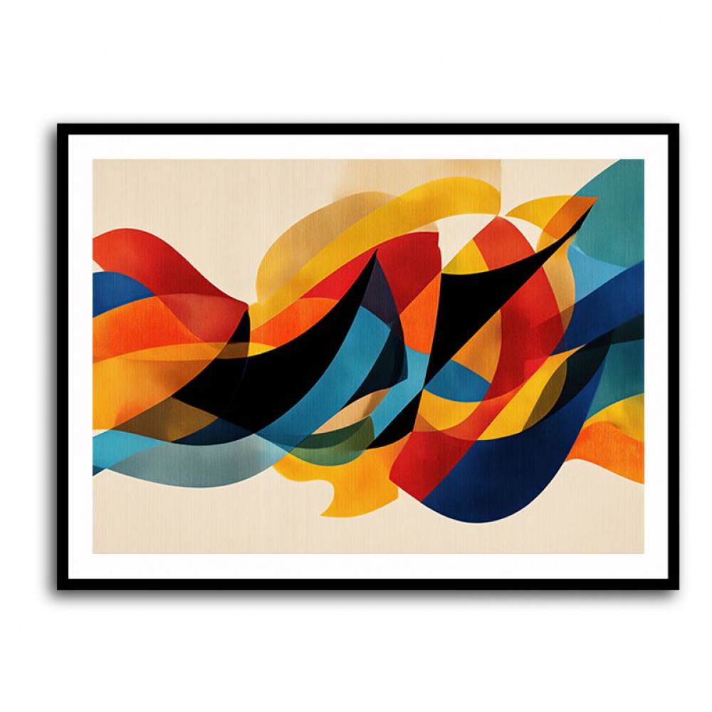 Vibrant Multicolor Contemporary Modern Abstract Arabic Calligraphy Wall Art 4 Vibrant Multicolor Contemporary Modern Abstract Arabic Calligraphy Wall Art 4
