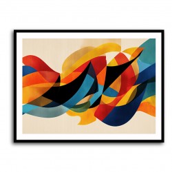Vibrant Multicolor Contemporary Modern Abstract Arabic Calligraphy Wall Art 4