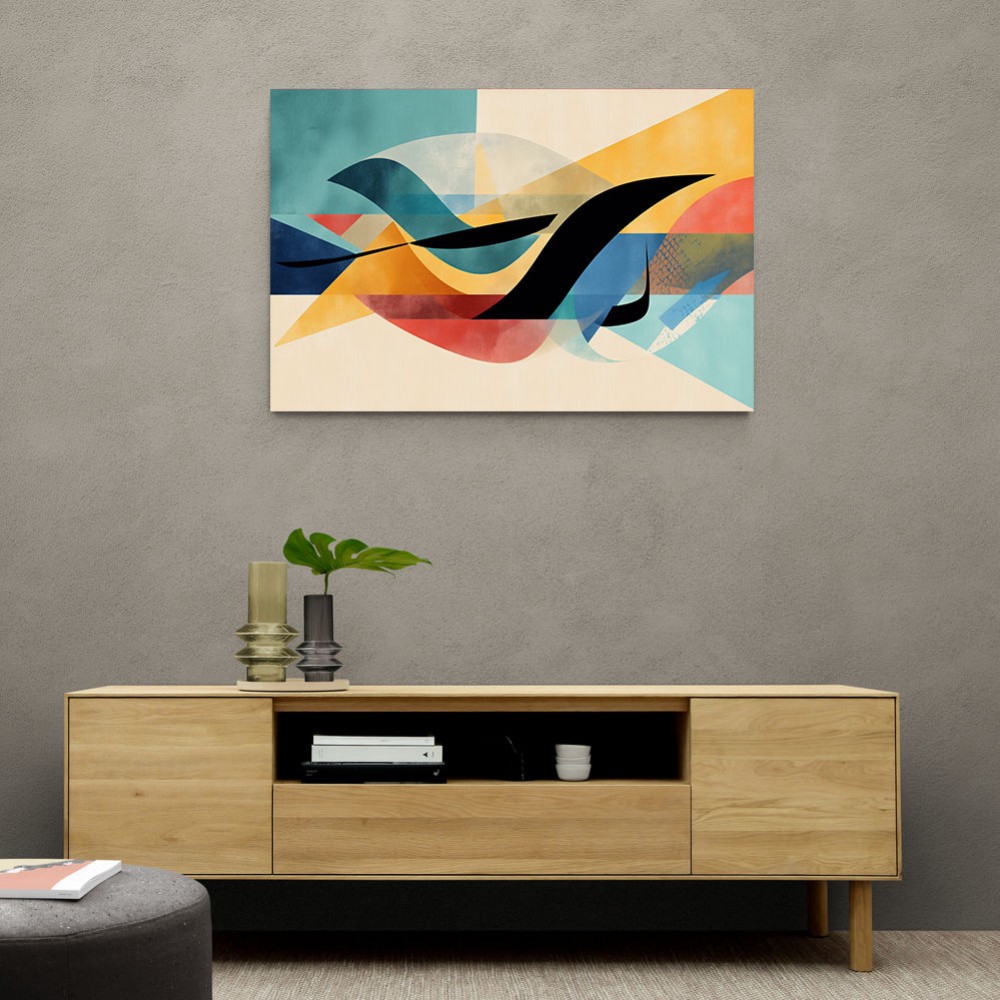 Vibrant Geometric Fusion Modern Abstract Arabic Calligraphy Wall Art 3 Vibrant Geometric Fusion Modern Abstract Arabic Calligraphy Wall Art 3
