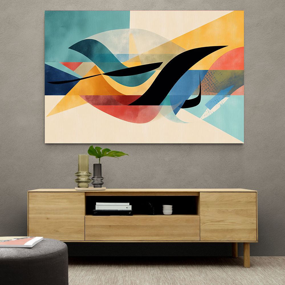 Vibrant Geometric Fusion Modern Abstract Arabic Calligraphy Wall Art 3 Vibrant Geometric Fusion Modern Abstract Arabic Calligraphy Wall Art 3