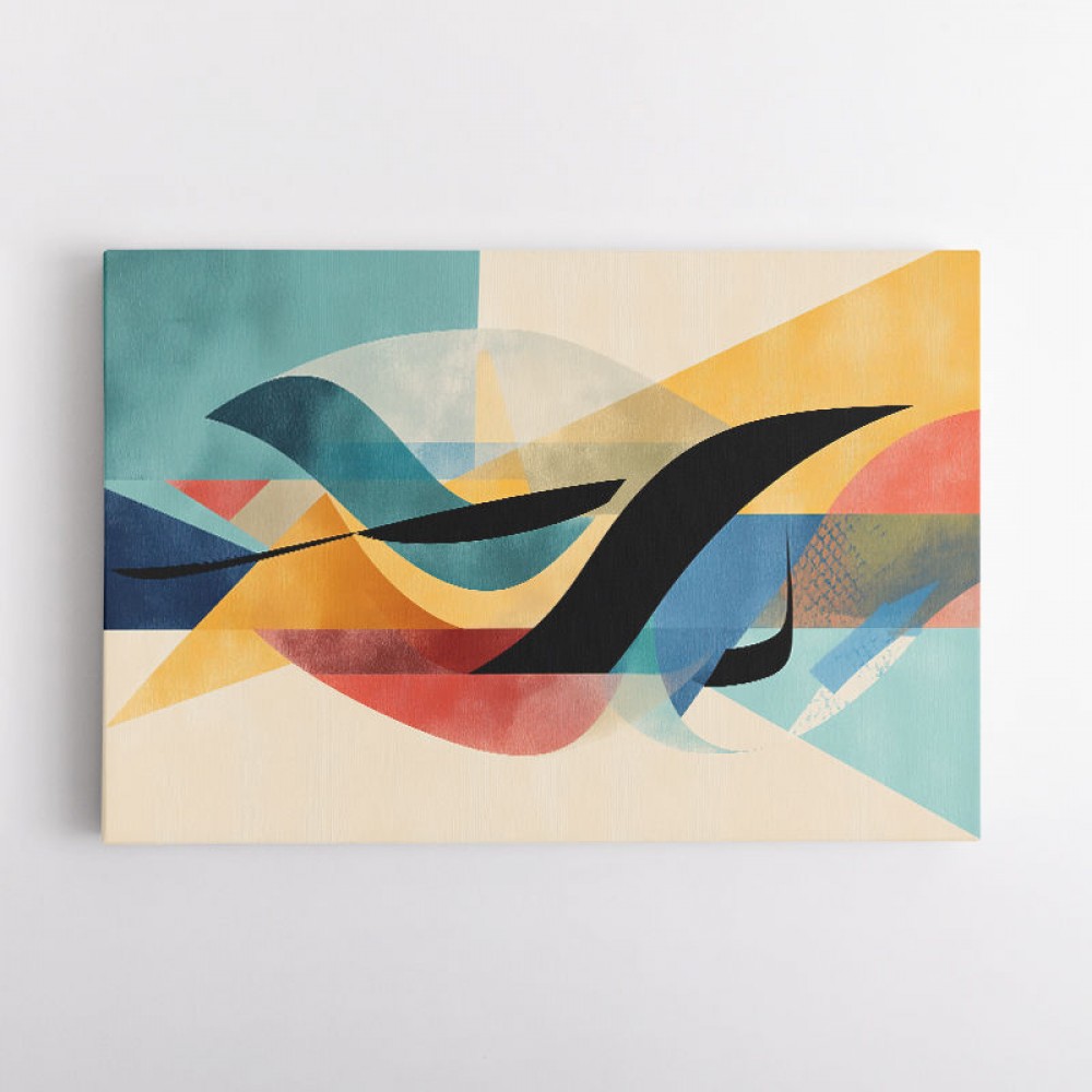 Vibrant Geometric Fusion Modern Abstract Arabic Calligraphy Wall Art 3 Vibrant Geometric Fusion Modern Abstract Arabic Calligraphy Wall Art 3