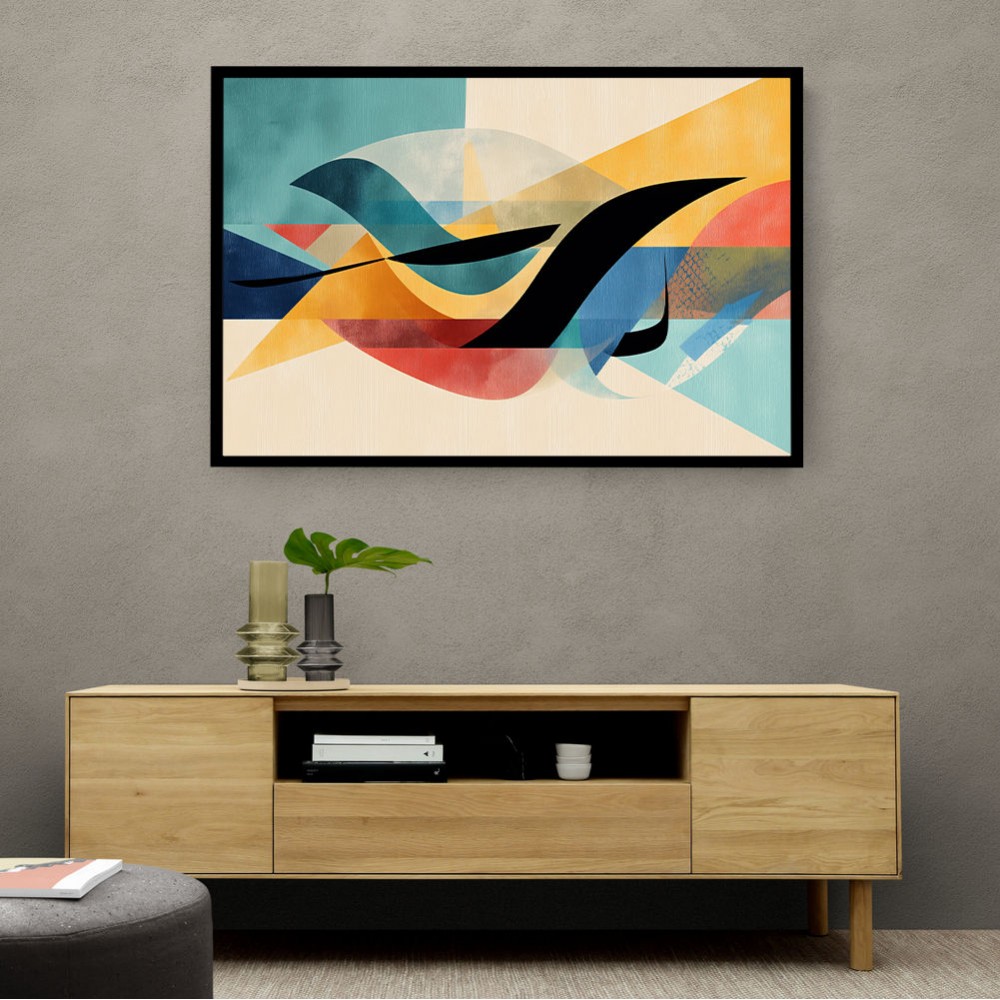 Vibrant Geometric Fusion Modern Abstract Arabic Calligraphy Wall Art 3 Vibrant Geometric Fusion Modern Abstract Arabic Calligraphy Wall Art 3
