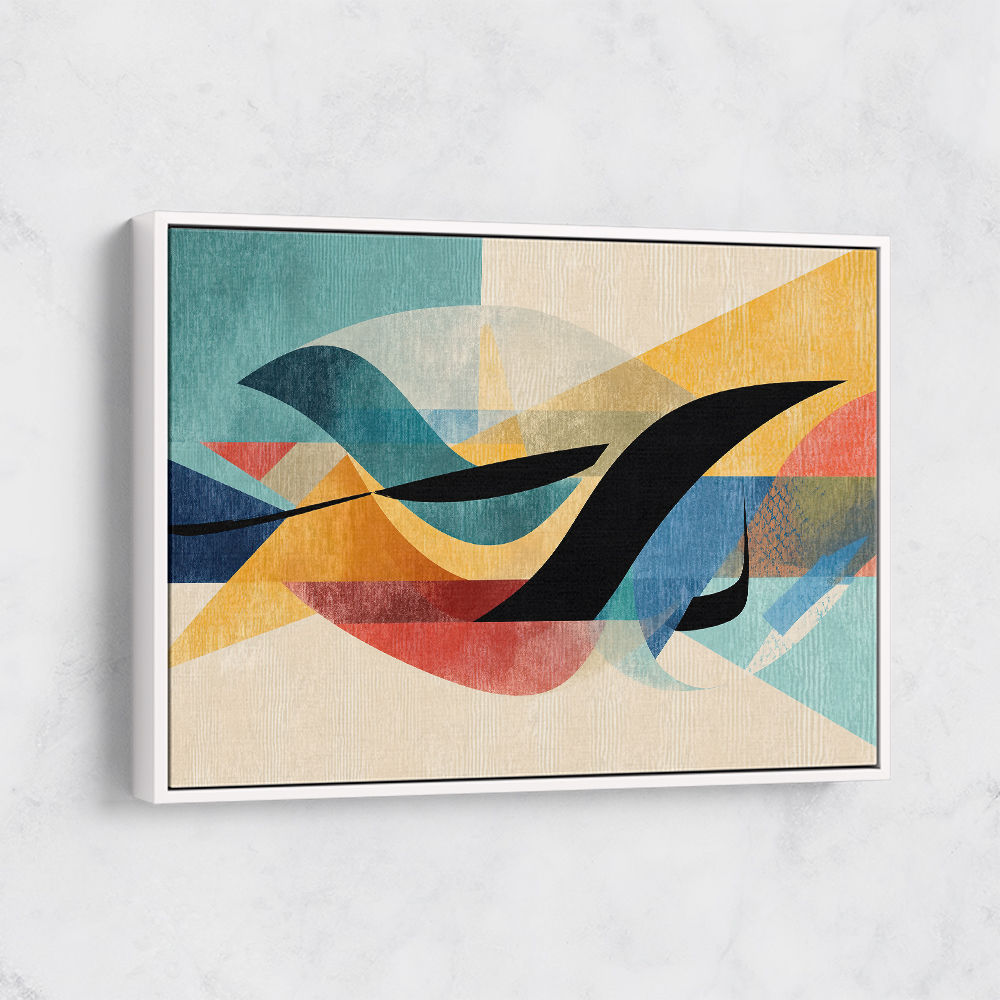 Vibrant Geometric Fusion Modern Abstract Arabic Calligraphy Wall Art 3 Vibrant Geometric Fusion Modern Abstract Arabic Calligraphy Wall Art 3