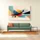  Vibrant Geometric Fusion Modern Abstract Arabic Calligraphy Wall Art 4