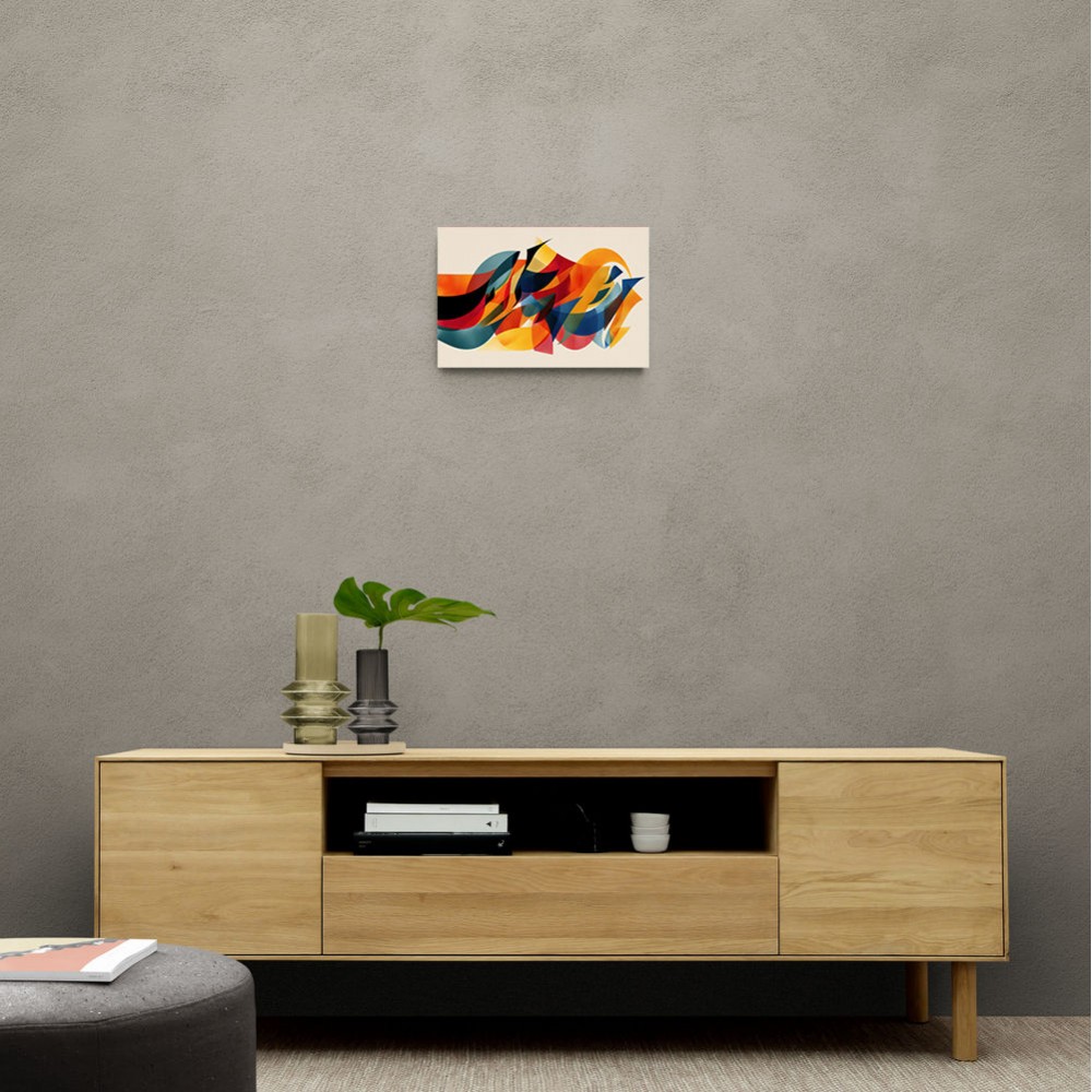 Vibrant Multicolor Contemporary Modern Abstract Arabic Calligraphy Wall Art 5 Vibrant Multicolor Contemporary Modern Abstract Arabic Calligraphy Wall Art 5