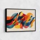 Vibrant Multicolor Contemporary Modern Abstract Arabic Calligraphy Wall Art 5 Vibrant Multicolor Contemporary Modern Abstract Arabic Calligraphy Wall Art 5