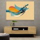 Modern Arabic Calligraphy Abstract – Teal, Gold & Red Geometric Flow 3 Modern Arabic Calligraphy Abstract – Teal, Gold & Red Geometric Flow 3