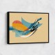 Modern Arabic Calligraphy Abstract – Teal, Gold & Red Geometric Flow 3 Modern Arabic Calligraphy Abstract – Teal, Gold & Red Geometric Flow 3