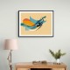 Modern Arabic Calligraphy Abstract – Teal, Gold & Red Geometric Flow 3 Modern Arabic Calligraphy Abstract – Teal, Gold & Red Geometric Flow 3