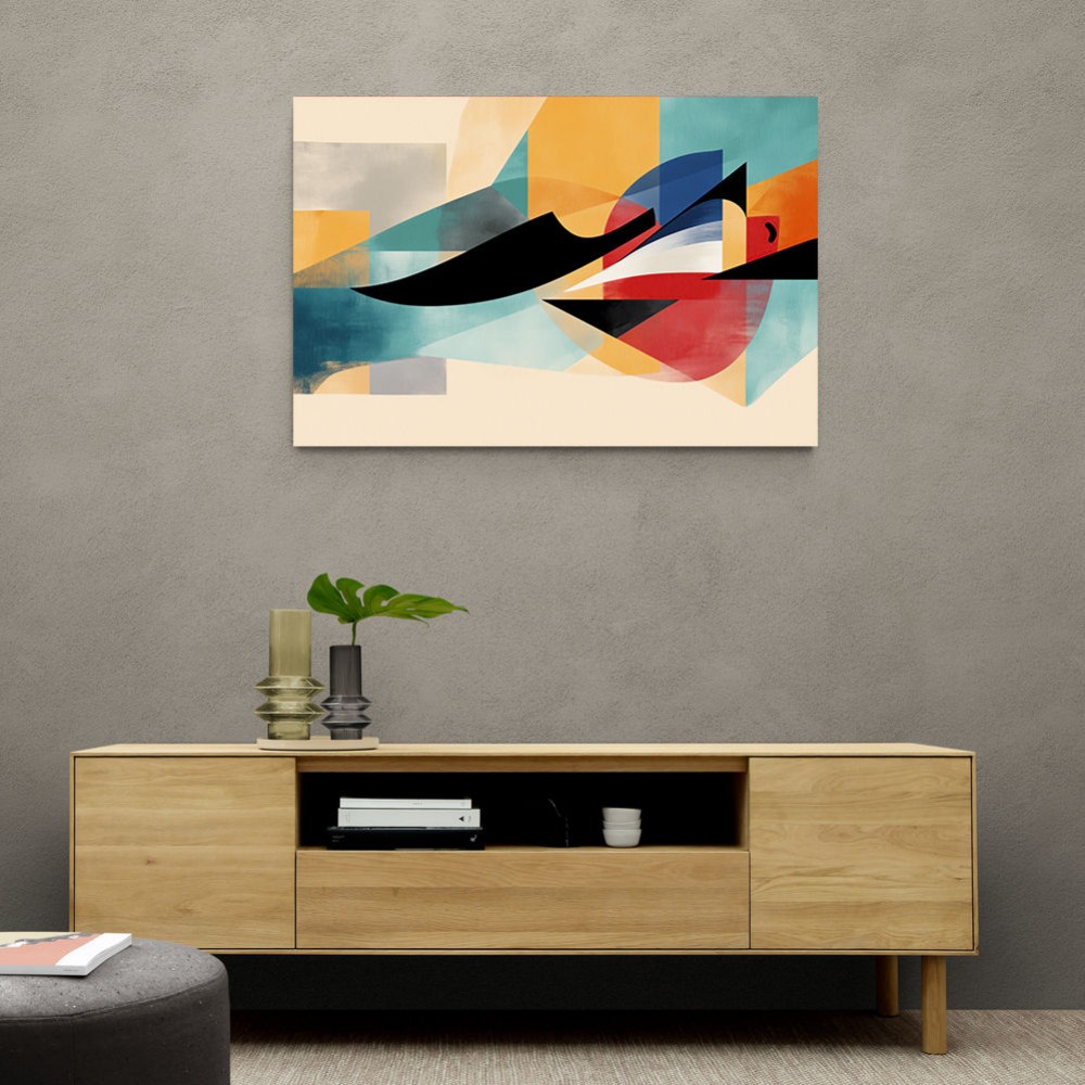 Vibrant Geometric Fusion Modern Abstract Arabic Calligraphy Wall Art 5 Vibrant Geometric Fusion Modern Abstract Arabic Calligraphy Wall Art 5