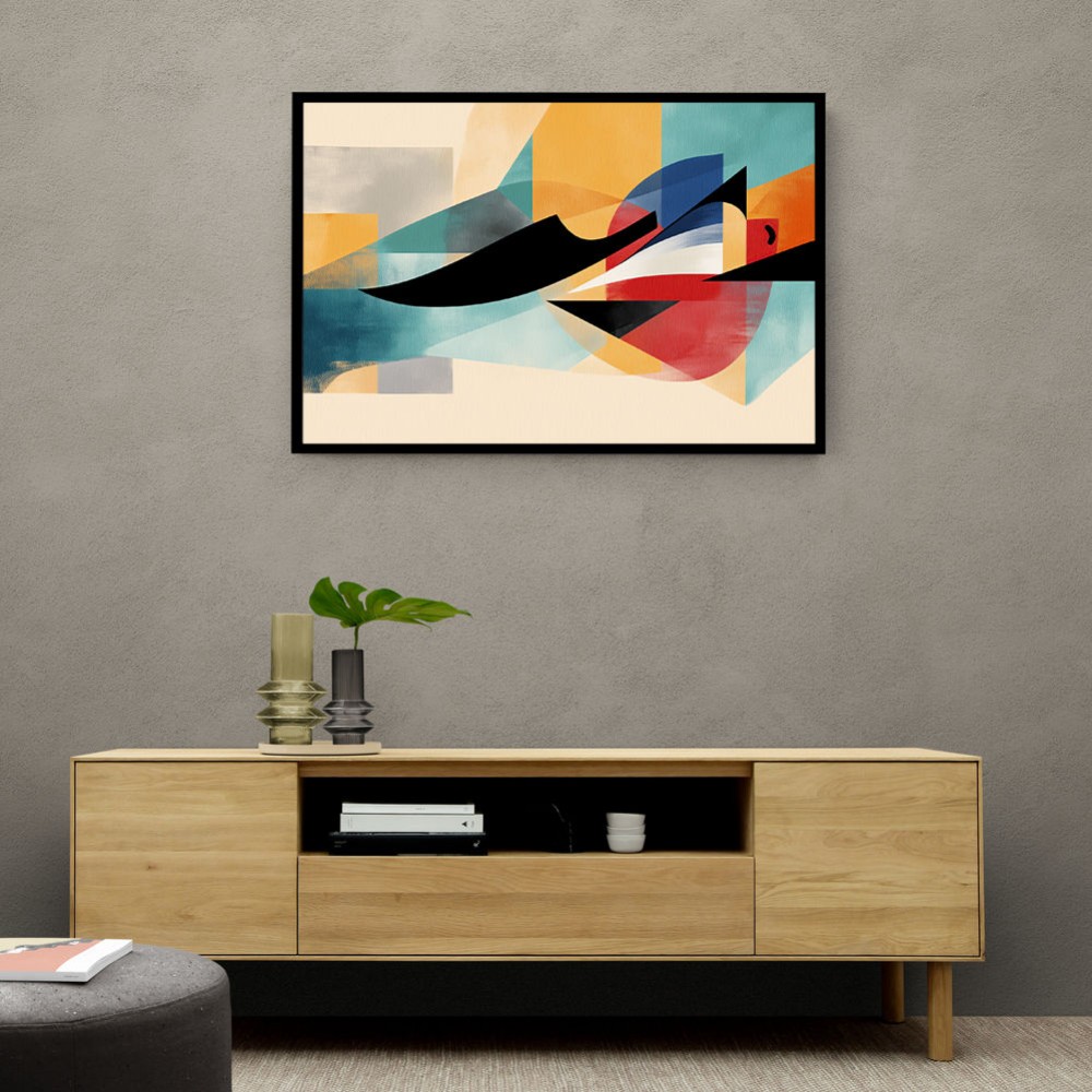 Vibrant Geometric Fusion Modern Abstract Arabic Calligraphy Wall Art 5 Vibrant Geometric Fusion Modern Abstract Arabic Calligraphy Wall Art 5