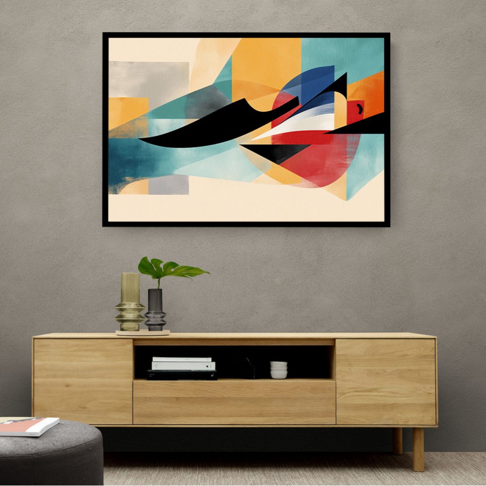Vibrant Geometric Fusion Modern Abstract Arabic Calligraphy Wall Art 5 Vibrant Geometric Fusion Modern Abstract Arabic Calligraphy Wall Art 5