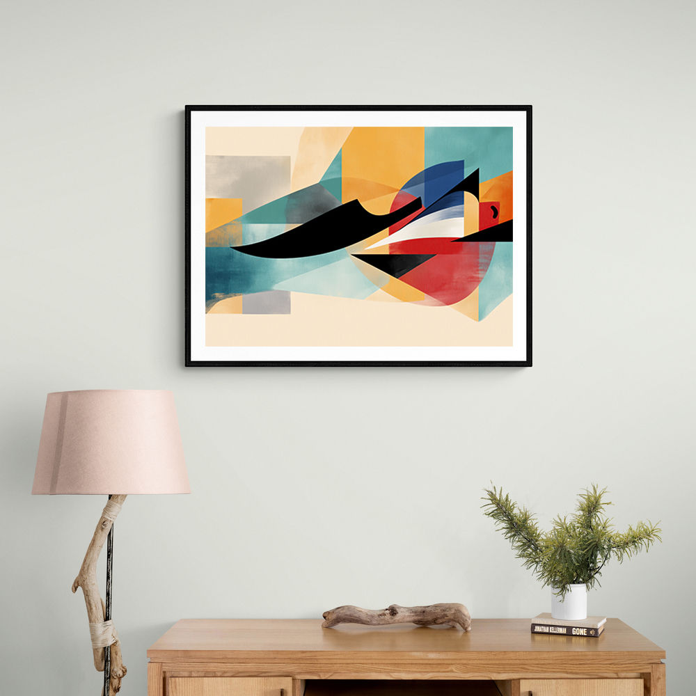 Vibrant Geometric Fusion Modern Abstract Arabic Calligraphy Wall Art 5 Vibrant Geometric Fusion Modern Abstract Arabic Calligraphy Wall Art 5