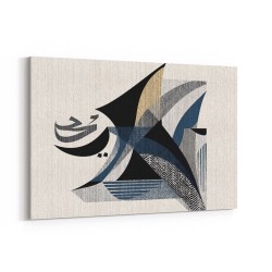 Contemporary Modern Abstract Islamic Art in Neutral Tones 4 Wall Art 