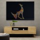Abstract Style Arabian Gazelle Calligraphy Colourful Wall Art 