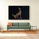 Abstract Style Arabian Gazelle Calligraphy Colourful Wall Art 