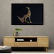 Abstract Style Arabian Gazelle Calligraphy Colourful Wall Art 