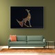 Abstract Style Arabian Gazelle Calligraphy Colourful Wall Art 