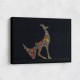 Abstract Style Arabian Gazelle Calligraphy Colourful Wall Art 