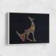 Abstract Style Arabian Gazelle Calligraphy Colourful Wall Art 
