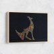 Abstract Style Arabian Gazelle Calligraphy Colourful Wall Art 