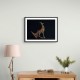 Abstract Style Arabian Gazelle Calligraphy Colourful Wall Art 