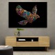 Abstract style Falcon Colourful Arabic calligraphy art 1