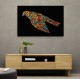 Abstract style Falcon Colourful Arabic calligraphy art 2 Abstract style Falcon Colourful Arabic calligraphy art 2