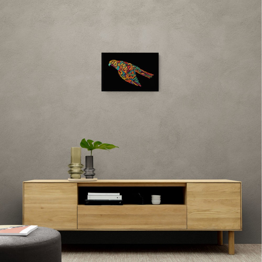 Abstract style Falcon Colourful Arabic calligraphy art 2 Abstract style Falcon Colourful Arabic calligraphy art 2