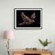Abstract style Falcon Colourful Arabic calligraphy art Abstract style Falcon Colourful Arabic calligraphy art
