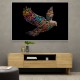 Abstract style Falcon Colourful Arabic calligraphy art 3 Abstract style Falcon Colourful Arabic calligraphy art 3