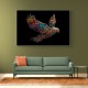 Framed Canvas Size:: Super Size 210 x 140 cm Abstract style Falcon Colourful Arabic calligraphy art 3