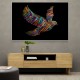 Abstract style Falcon Colourful Arabic calligraphy wall art 3 Abstract style Falcon Colourful Arabic calligraphy wall art 3