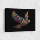 Abstract style Falcon Colourful Arabic calligraphy wall art 3 Abstract style Falcon Colourful Arabic calligraphy wall art 3