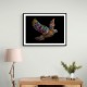 Abstract style Falcon Colourful Arabic calligraphy wall art 3 Abstract style Falcon Colourful Arabic calligraphy wall art 3