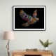 Abstract style Falcon Colourful Arabic calligraphy wall art 3 Abstract style Falcon Colourful Arabic calligraphy wall art 3