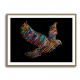Abstract style Falcon Colourful Arabic calligraphy wall art 3 Abstract style Falcon Colourful Arabic calligraphy wall art 3