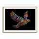 Abstract style Falcon Colourful Arabic calligraphy wall art 3 Abstract style Falcon Colourful Arabic calligraphy wall art 3