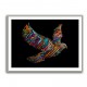 Abstract style Falcon Colourful Arabic calligraphy wall art 3 Abstract style Falcon Colourful Arabic calligraphy wall art 3