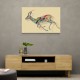 Arabian Gazelle Calligraphy Wall Art 1 